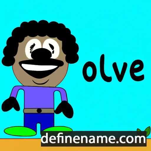 cartoon of the name Olave