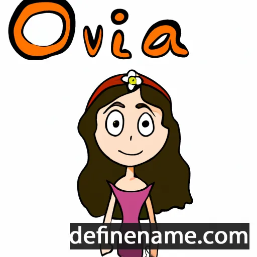 cartoon of the name Olavia