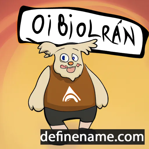 cartoon of the name Olbjørn