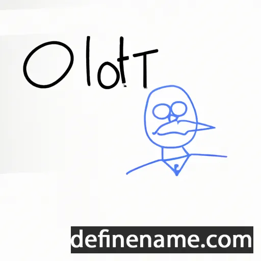 cartoon of the name Olbracht