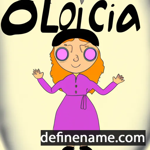 cartoon of the name Olcia