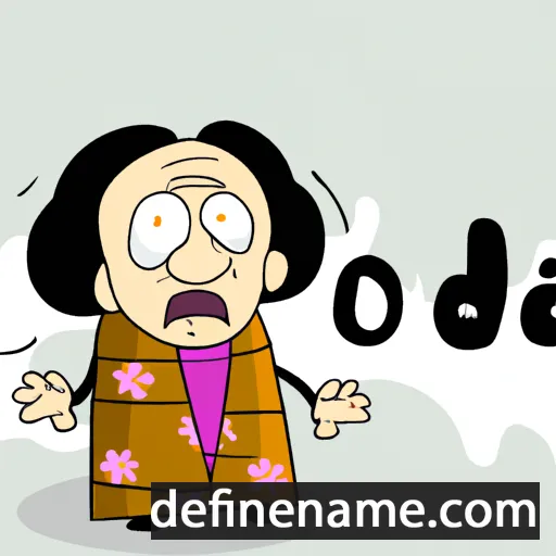 cartoon of the name Olda