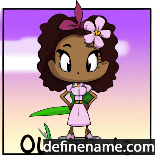 cartoon of the name Oleandra