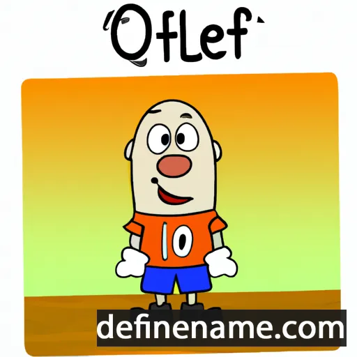 cartoon of the name Olef