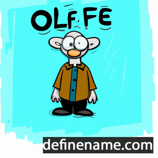 cartoon of the name Oleff