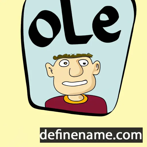 cartoon of the name Olej