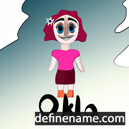 cartoon of the name Oleka