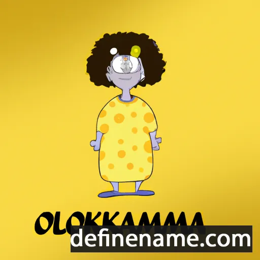 cartoon of the name Olekamma