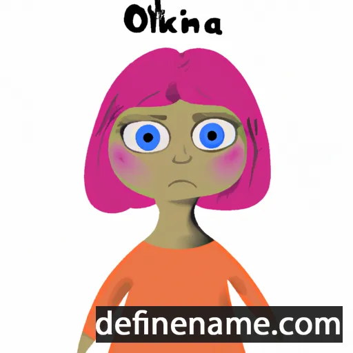 cartoon of the name Olekina