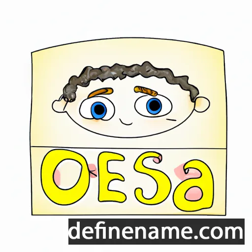 cartoon of the name Olesea