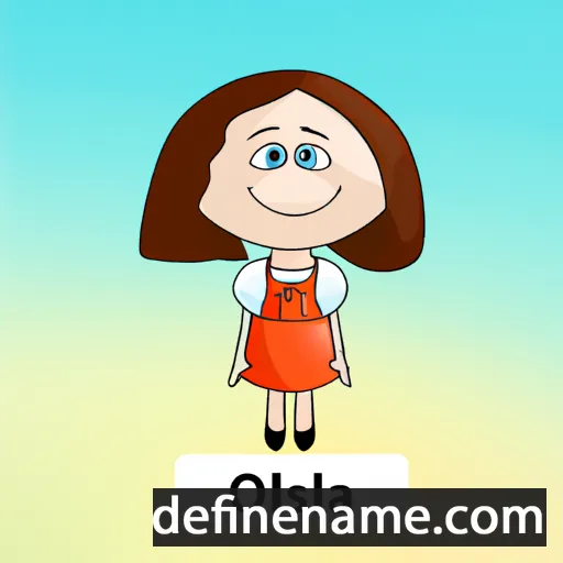 cartoon of the name Olesia