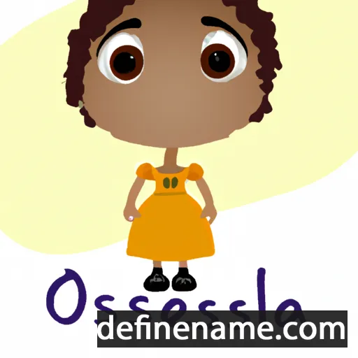 cartoon of the name Olessia