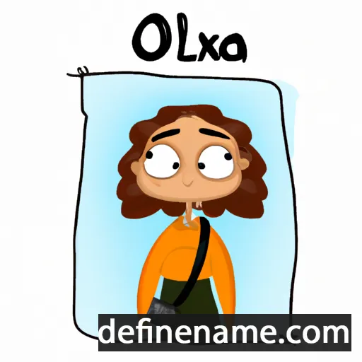 cartoon of the name Olexa