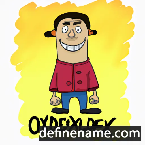 cartoon of the name Olexander