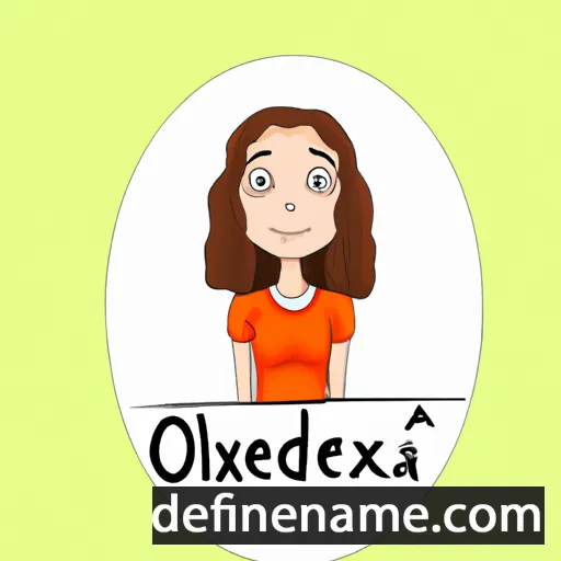 cartoon of the name Olexandra