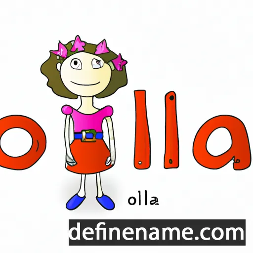 cartoon of the name Olia