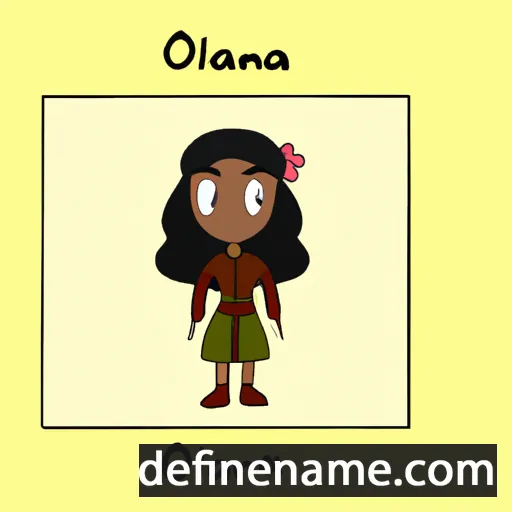 cartoon of the name Oliana