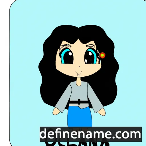 cartoon of the name Oliana