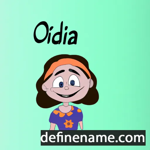 cartoon of the name Olida