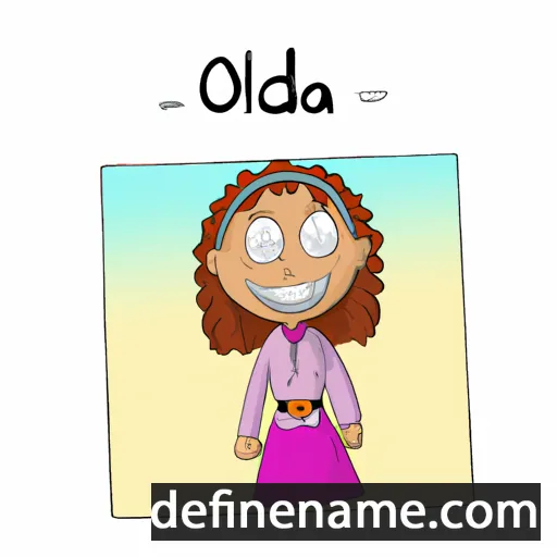 cartoon of the name Olidia