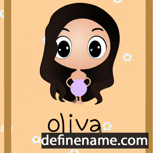 cartoon of the name Oliivia