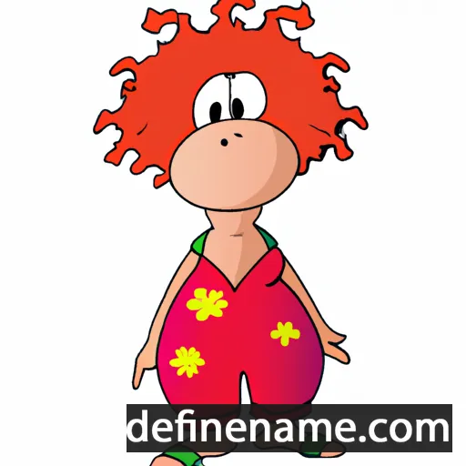 cartoon of the name Olimpe