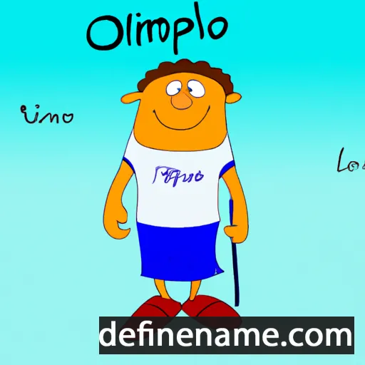 cartoon of the name Olimpio