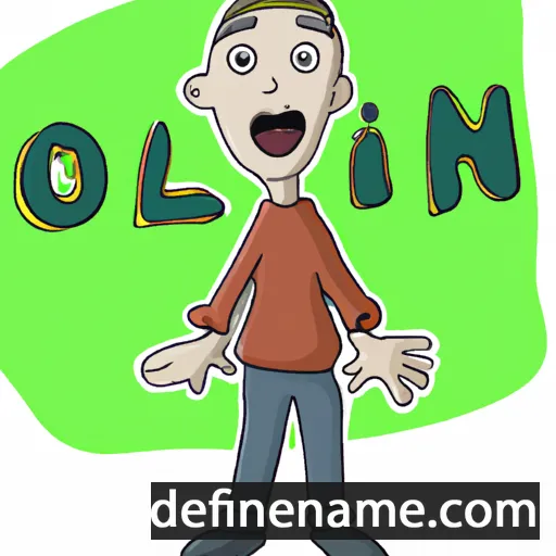 cartoon of the name Olin