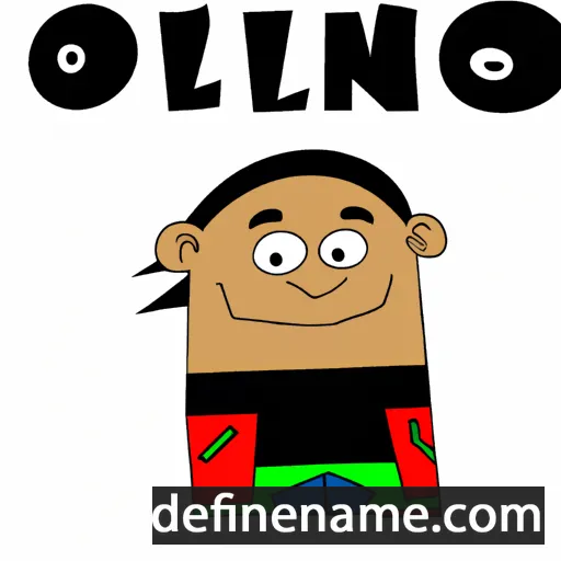 cartoon of the name Olinto