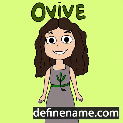 cartoon of the name Olivea