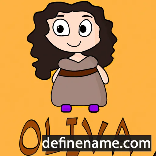 cartoon of the name Oliveta