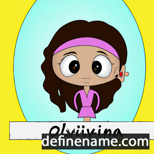 cartoon of the name Oliviana