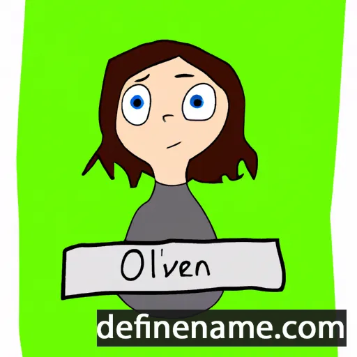 cartoon of the name Olivien