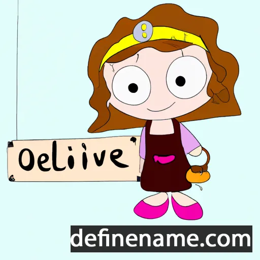 cartoon of the name Olivienne