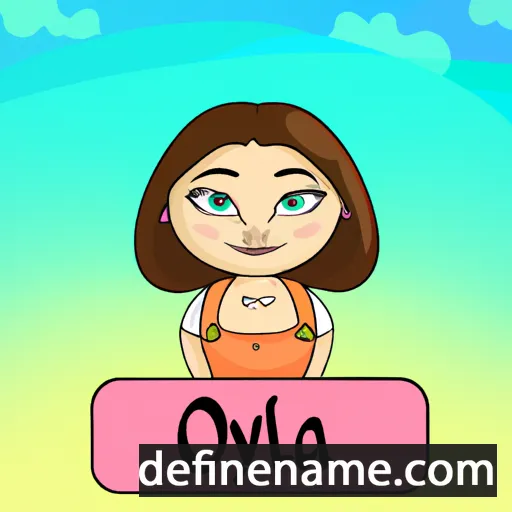 cartoon of the name Oliya