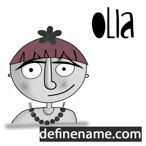 cartoon of the name Olla