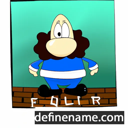 cartoon of the name Olluff