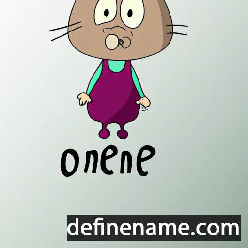 cartoon of the name Olmène