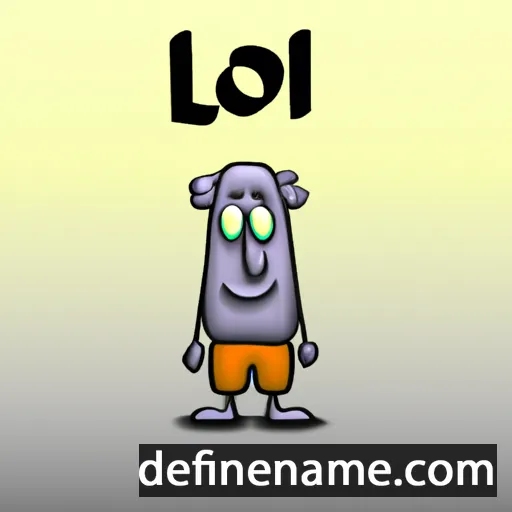 cartoon of the name Olol