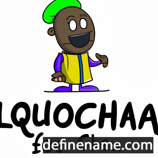 cartoon of the name Oluchukwu