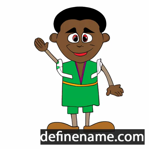 cartoon of the name Oludare