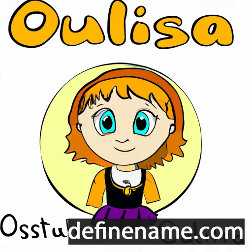 cartoon of the name Olusia