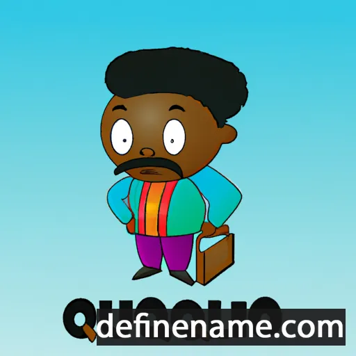 cartoon of the name Oluwande