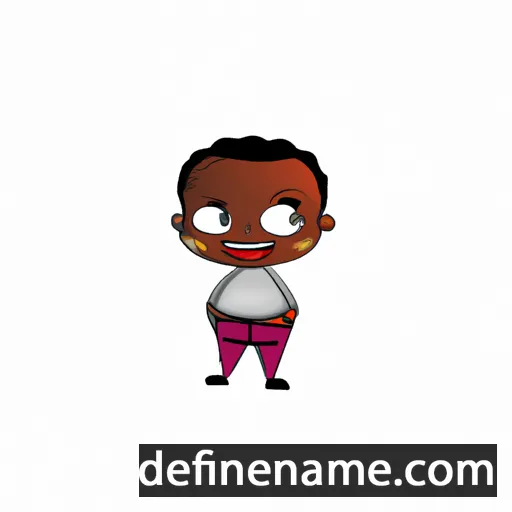 cartoon of the name Oluwaremilekun