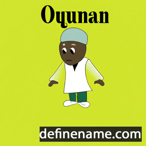 cartoon of the name Oluwaseyanu