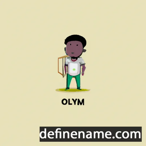 cartoon of the name Oluyemi