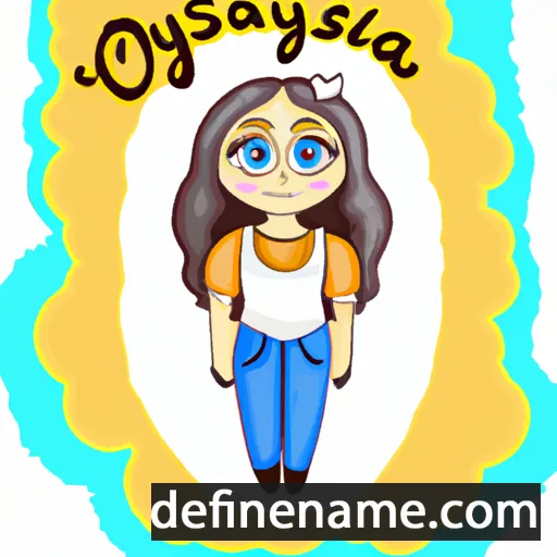 cartoon of the name Olyesya