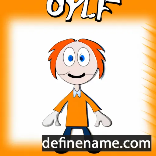 cartoon of the name Olyff