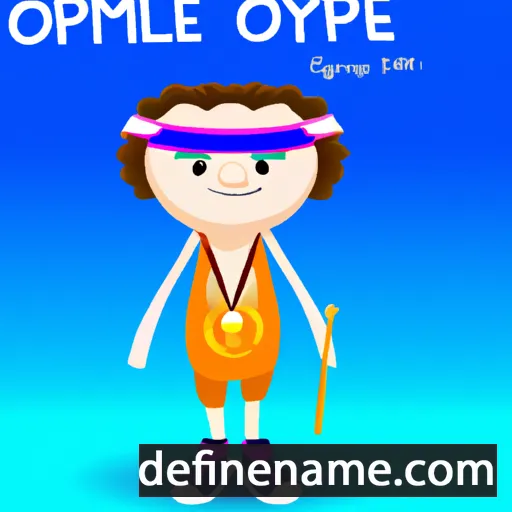 cartoon of the name Olympie