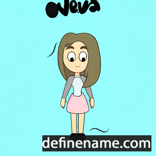 cartoon of the name Olyvea